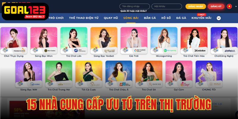 Danh sách nhà cung cấp casino uy tín trên thị trường